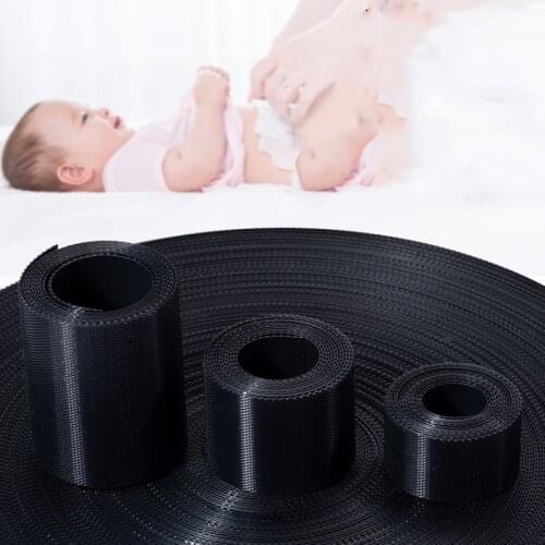 2.5cm Infant Diaper Magic Sticke 2 Rolls Super Thin Soft Baby Loop and Hook Tapes Black White Kids Adhesive Fastener Tapes