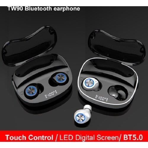 TWS Bluetooth Earphones Wireless Headphones Stereo Sport Waterproof Earbuds Headsets With Microphone LED Display Charging Box