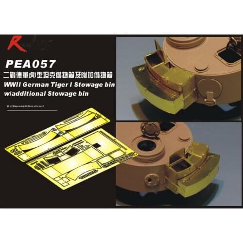 RealTS Voyager PEA057 1/35 WWII German Tiger I Stowage bin w/additional Stowage bin (GP)