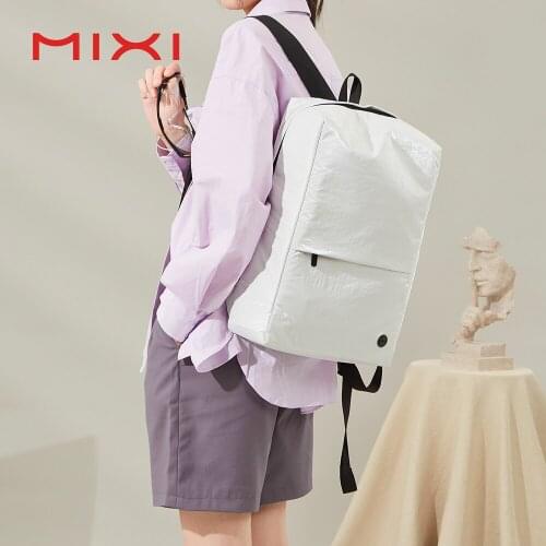 Mixi Waterproof Backpack Men Women School Bag Work Daypack 13" Laptop Bag High Quality YKK Zipper M502