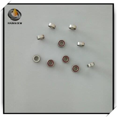 High speed 10Pcs Air Turbine Handpiece Ceramic Cartridge Dental Rotor NSK Bearing SR144 TIZWN8 3.175x6.35x2.380 mm
