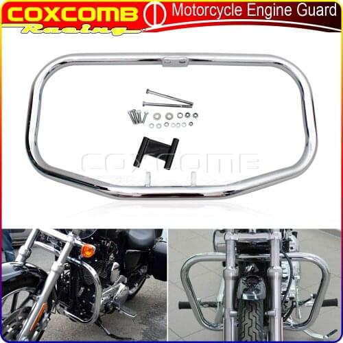 Motorcycles Steel Black/Chrome Engine Guard Highway 1-1/4" Crash Protector For Harley XL Sportster 883R XLH 883 1200 1984-2003