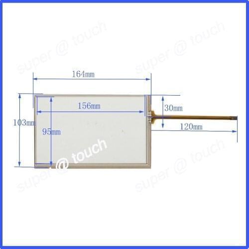 ZhiYuSun wholesal 164mm*103mm 7 Inch Touch Screen 4 wire resistive USB touch panel 164*103 Free Shipping compatable touchsensor