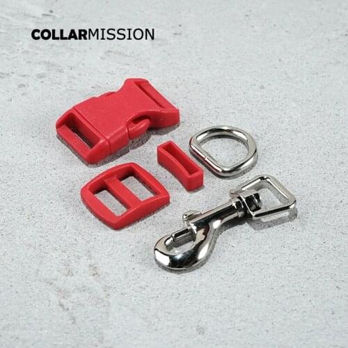 10pcs/lot(plastic buckle+Tri-Glid+square keeper+D ring+metal dog clasp)20mm webbing sewing DIY dog collar accessories 17 kinds