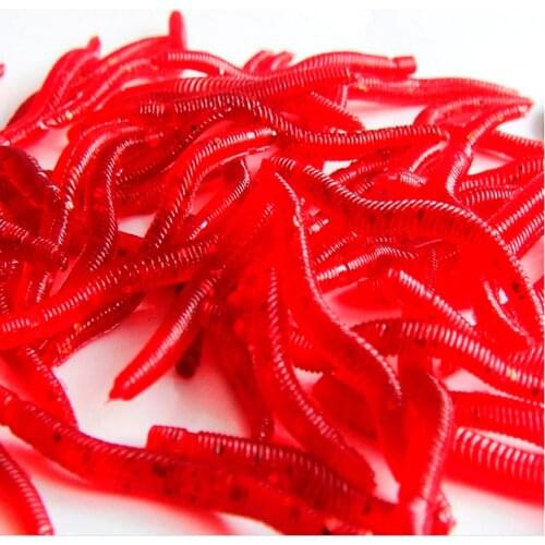 100 PCS Poper allblue easy shiner jerkbait Pike Groundbait wlure Fishing for all Worm Baits Lure shad method feeder BINGDAO