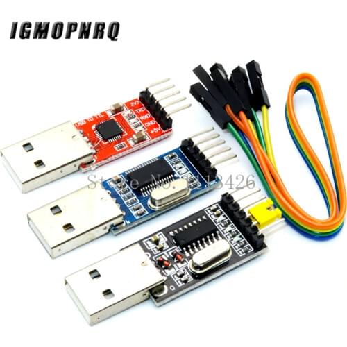 3pcs/lot =1PCS PL2303HX+1PCS CP2102+1PCS CH340G USB TO TTL for arduino PL2303 CP2102 5PIN USB to UART TTL Module