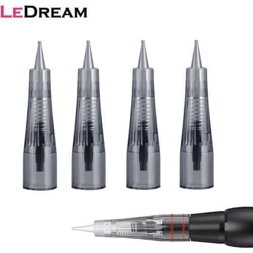 30pcs/lot Tattoo Permanent Needles Cartridges 1RL 1P For Permanent Eyebrow Lips Embroidery Microblading Makeup Anesthetic Free