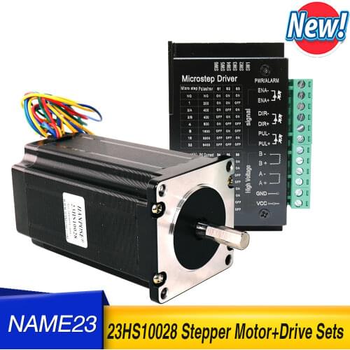 57BYGH 4-lead Nema 23 Stepper Motor 23HS10028 motor 2.8A 260N.cm with nema 23 4A 9~42V TB6600 driver for 3D Printer Robot