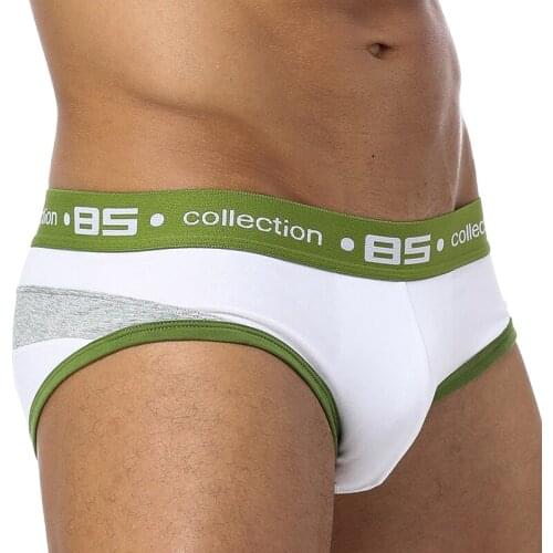 85 Brand 50PC/LOT Wholesale Comfortable Underwear Men Briefs Breathable Cotton Men Panties Quick Dry Mesh Male Underwear Briefs