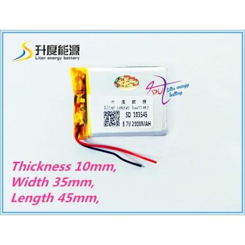 Best battery brand 3.7V tablet battery 2000mah battery 103545 Toy Spot A GPS navigation products