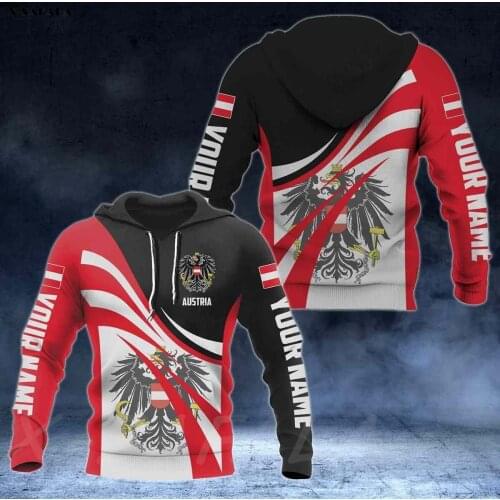 AUSTRIA ALBANIA GREECE CAMBODIA Flag Country 3D Printed Man Female Zipper HOODIE Pullover Sweatshirt Hooded Jersey Tracksuits