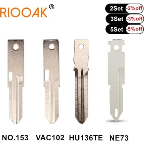 10ps/lot VAC102 HU166 Car Remote Key Blade For Renault Megan Modus Clio Modus Kangoo Logan Sandero Duster Car Alarm