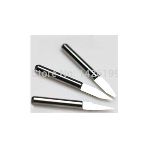 Free Shipping 10PCS 3.175mm 90 Degree 0.1MM End mill Carbide PCB CNC Engraving Bits ,Engrave Wood Acrylic PVC Metal tool