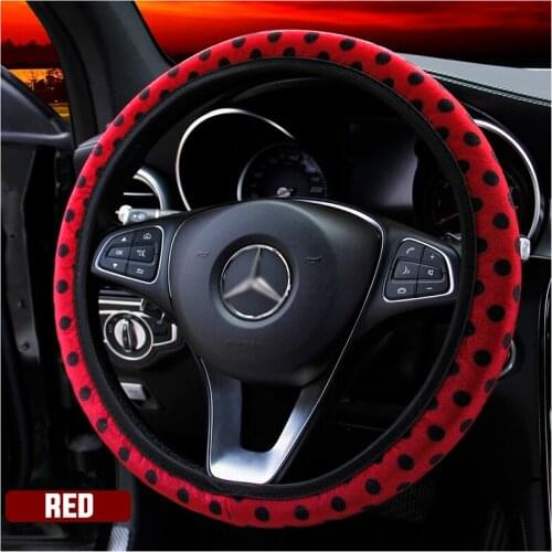 Steering Wheel Cover Car Styling Plush Anti-slip Elastic Steering Covers Auto Interior Decoration Car Accessories YS5007