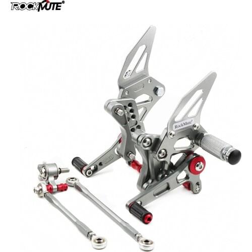 CNC Aluminum Motorcycle Adjustable Rearset Rear Set Foot Pegs Pedal Footrest For Aprilia RSV4 R FACTORY 2009 2010 2011 2012