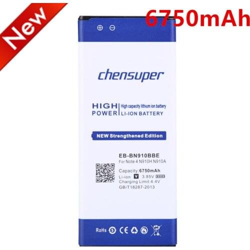 EB-BN910BBE 6750mAh for Samsung Galaxy Note 4 Note4 Battery N910H N910C N910U N910FQ N910X N910W N910V N910P N910T N910R