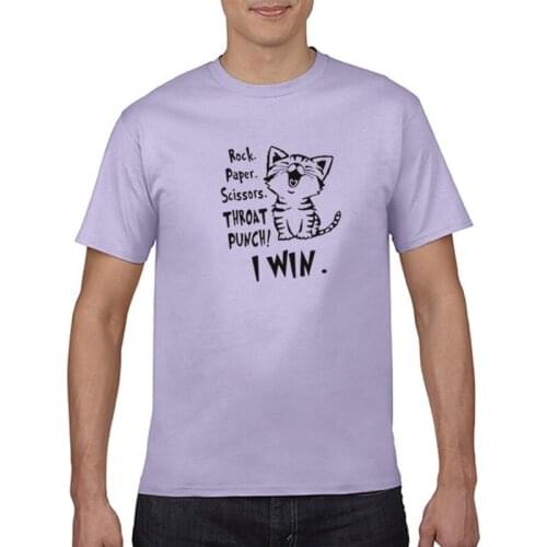 Mens T-shirt with cat print Street short sleeve round neck T-shirt loose clothing aesthetics grunge casual T-shirt