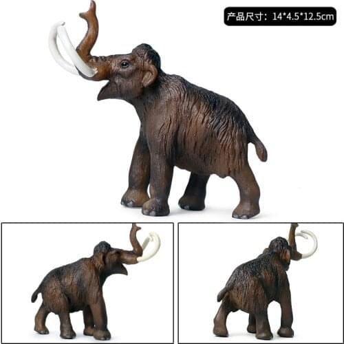 Simulation Mammoth Figure Wild Elephant Animal Mammut Model Toys Children Educational Toys Desktop Decoration Kids Gifts