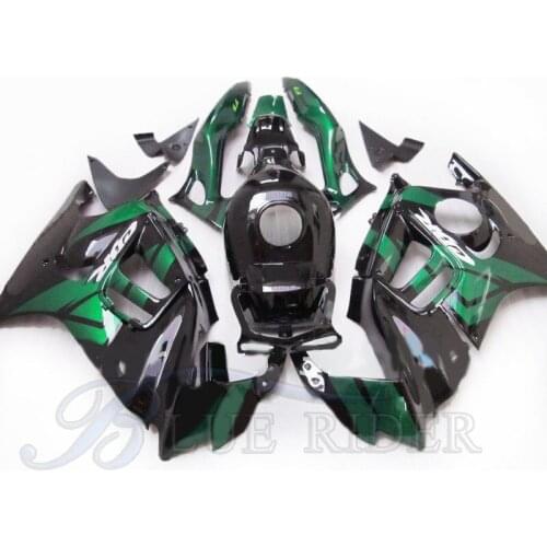 Motorcycle Parts Bodyworks for HONDA CBR 600 F3 Fairings Sets 1997 1998 CBR600 F3 97 98 Green Black Fairing Kit + Tank Cover