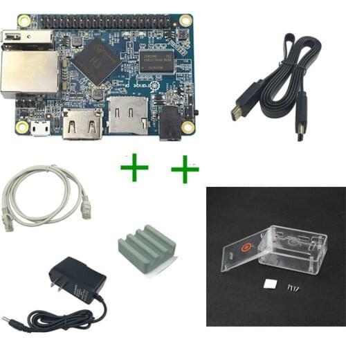 Orange pi one+network cable + HDMI cable + power + heatsink + housing Package card computers