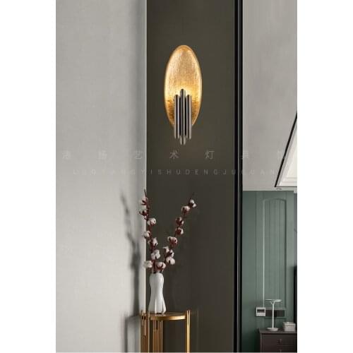 Postmodern living room sofa creative wall lamp designer Nordic bedroom bedside corridor stairwell aisle wall lamp