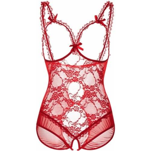 S- 6XL Hot Erotic Lace Lingerie for Women Sexy Underwear Porn Babydoll Dress Open Bra Crotch Sexy Lingerie Teddy Plus Size