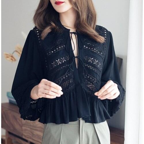 Maylis.me Black And White Blouses