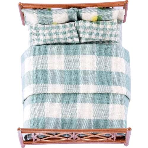 Miniature Furniture Bed Model for Sand Table Building Scenery Diorama Layout