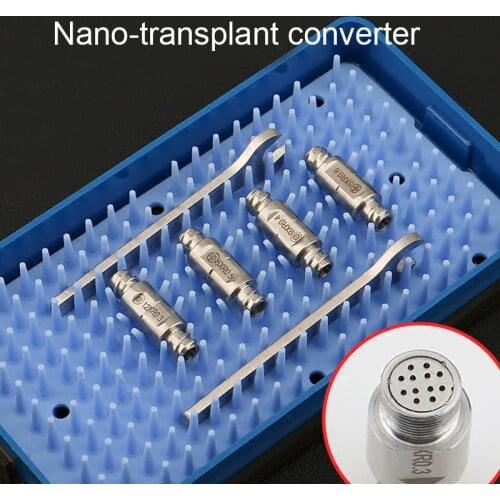 Nano-transfer converter stainless steel emulsifier facial fat transplantation aids liposuction needle converter plug