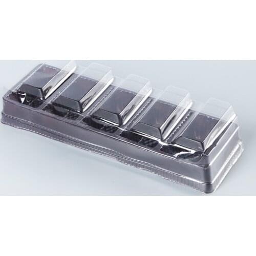 Plastic capsule blister card clamshell packing tray vacuum forming slide blister clear packaging for pill lip balm ---DH5065