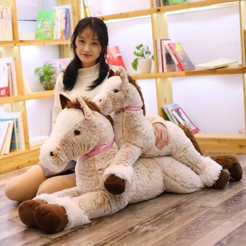 90cm/120cm Brown Pony Cute Plush Stuffed Animal Plush toys baby plush toys birthday gifts home decor supplies