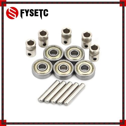 Prusa i3 MK2.5/MK3 Multi Materials 2.0 3d Printer Extruder Gears 625ZZ Bearings Shafts Kit For Mk3 MMU2 Ball Bearing Set