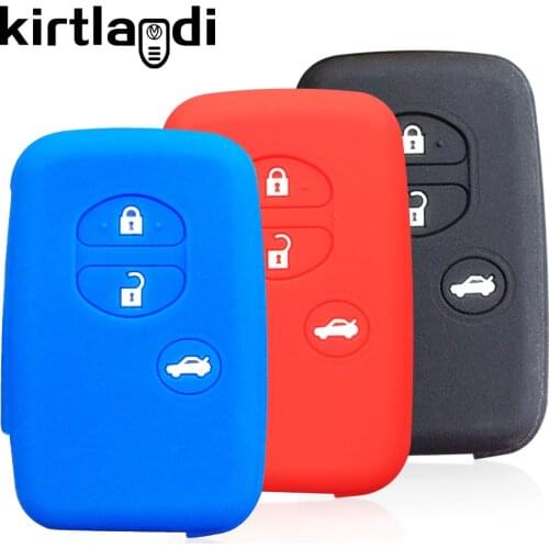 Silicone Car Key Fob Cover Case For Toyota Prius Venza land cruiser prado 150 Camry Crown RAV4 Corolla for Subaru Key Proctor