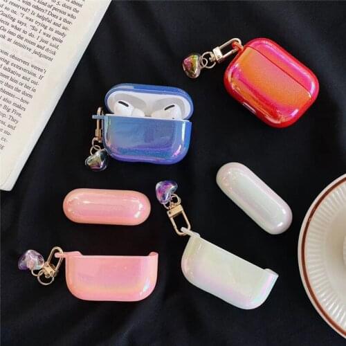Silicone Wireless Bluetooth Earphone Cover for Apple Airpods Pro Case Shockproof for Air Pod 3 Case cover with Heart Shape Hook