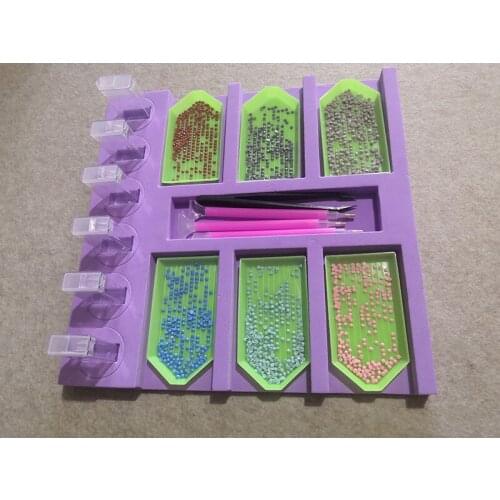 Easier & Faster DIY Tools Drill Tray Rack 5D Diamond Painting Embroidery Cross Stitch Full Round Square Mosaic Rhinestones