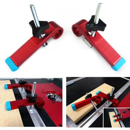 T Track Aluminum Alloy Wood Clamp Rail Slide Slot Stopper M8 Screw Positioning Limiter Miter Clip Fixed Clamp Woodworking Tools