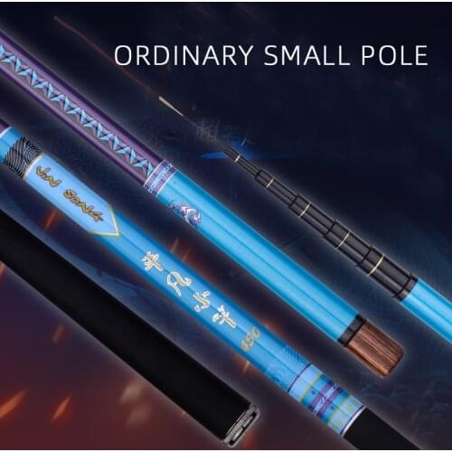 Jinsong Ordinary Small Pole Stiff Tele Pole Fast Carbon Telescopic Fishing Rods 4.5 5.4 6.3 7.2 Meters Light Weight