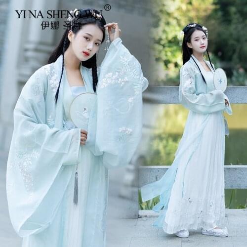 Ancient Traditional Chinese Dress Style Folk Dance Hanfu Costumes Cosplay Elegant Clothing Dynasty Princess Performance Clothes