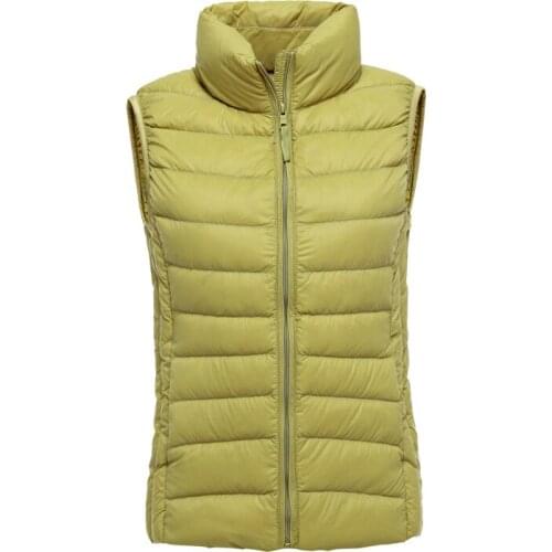 Ultra Vest Womens Light Down Jacket Women Plus Size Sleeveless Coat Black Vests for Women Colete Feminino KJ383 s
