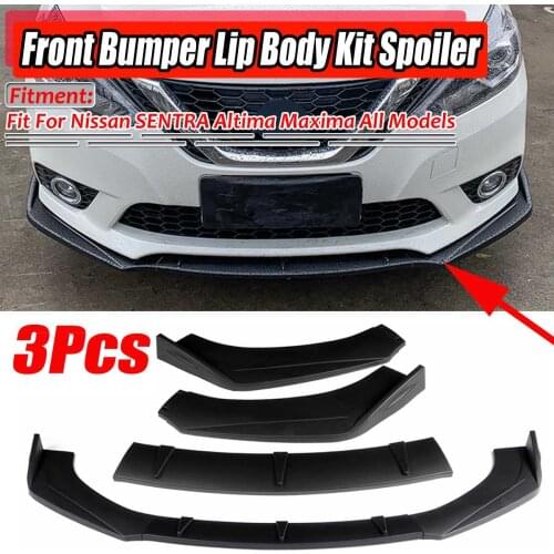 Universal Car Front Bumper Splitter Lip Spoiler Diffuser Lip For Nissan SENTRA Altima Maxima 300Z 350Z 370Z Skyline R33 For GTR
