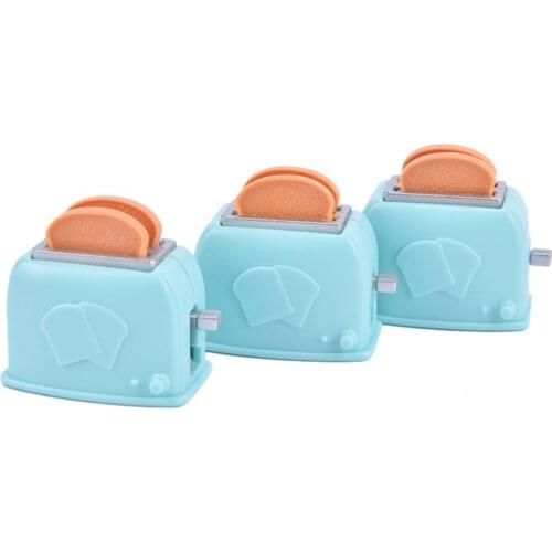 1/12 Dollhouse Simulation Mini Toaster Miniature Toy Model Kitchen Scene Decor Dollhouse Accessories Mini Toaster