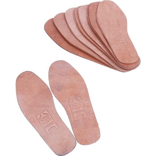 High Quality 1Pair Breathable Leather Insoles Women Men Ultra Thin Deodorant Shoes Insole Pads