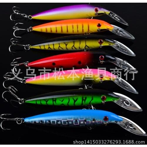 140pcs/lot DW-1244 Lure bait bionic Lure 5.5" 14cm / 0.57OZ 16.2g 7-color hard bait lures Minnow Lure