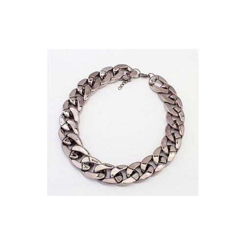 2015 Hot Sale Special Luxury geometry splicing fluorescent accessories wholesale Europe and the United States big joker necklace