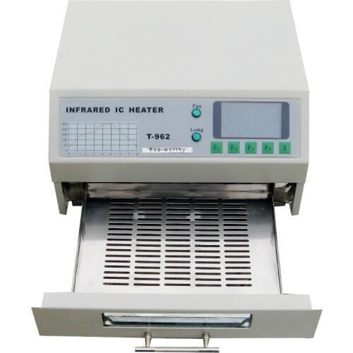 220V T-962 800W 180 x 235mm Desktop Reflow Oven Infrared IC Heater Soldering Machine for BGA SMD SMT Rework Free shipping