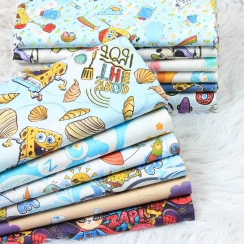 45*110cm Cartoon 100% Pure Cotton Cotton Material Patchwork Sewing Fabrics Quilt Needlework DIY Cloth artesanato material