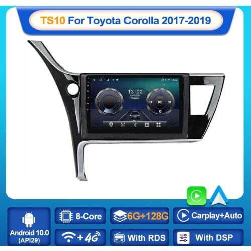 MEKEDE TS10 2DIN Android 10 Car Radio Multimedia Video Player For Toyota Corolla Altis 2017-2019 GPS Serero Carplay AUTO 6G 128G