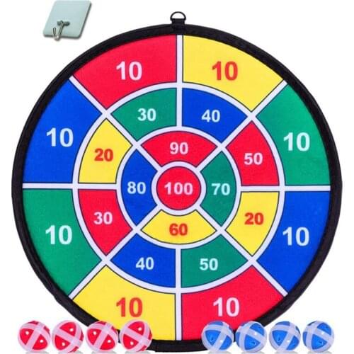 Kids Game Dart Board Set 8 Sticky Balls and 13.8 Inches (37cm) Dartboard - Safe Dart Game - Gift for Kids