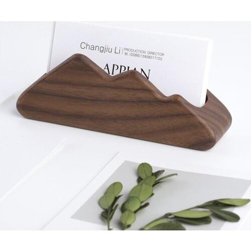 European style creative wooden business card case Yamagata business card holder tissue lid Solid wood storage box