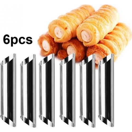 304 Stainless Steel Pastry Baki Cannoli Forms Food Grade Cream Horn Mould Cake Horn Mold Cannoli Tubes shells Pastry Baking Mold